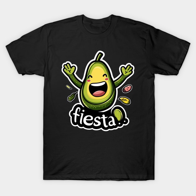 Happy cinco de mayo fiesta cute avocado T-Shirt by emhaz